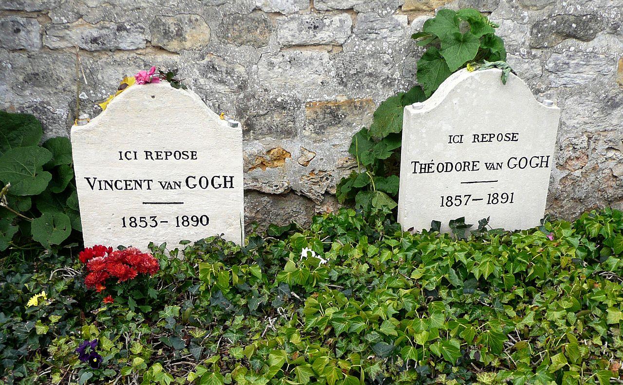 صورة لقبري فنسنت فان غوخ وشقيقه ثيو بمقبرة أوفير سور ويز